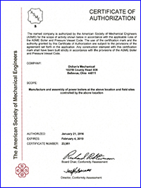 S Stamp Certificate